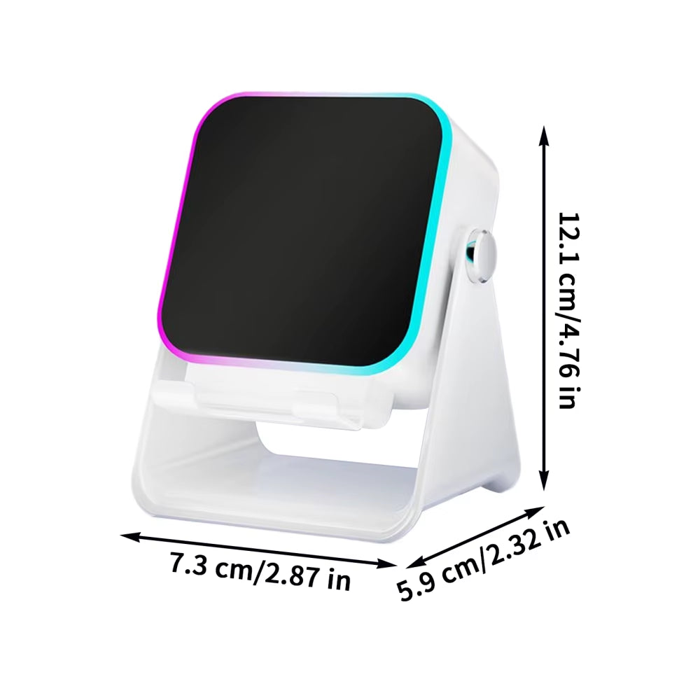 Induction Speaker for Cell Phone Audio Station with Light 10W Phone Holder Wireless Charger Speaker for Home Office Travel