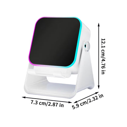 Induction Speaker for Cell Phone Audio Station with Light 10W Phone Holder Wireless Charger Speaker for Home Office Travel